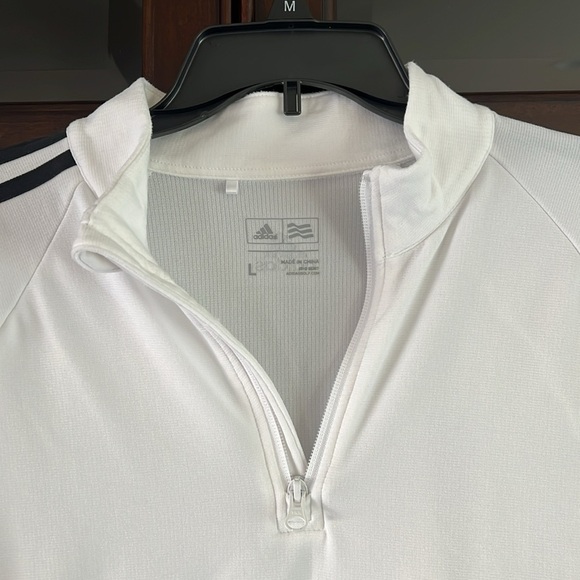 Adidas Long Sleeve Zip Front Golf Jersey. Size L - Picture 2 of 8